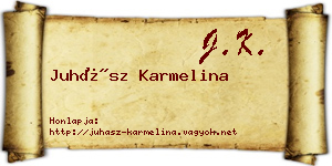 Juhász Karmelina névjegykártya